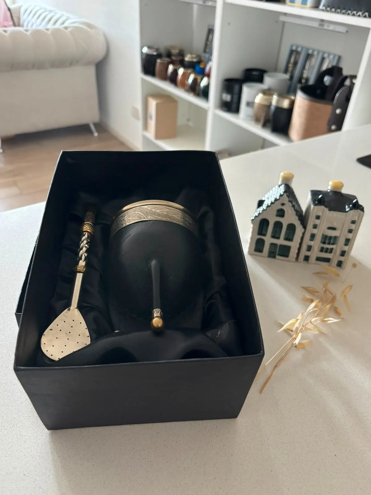 Caja De Presentación Para Mate Con Funda Interior